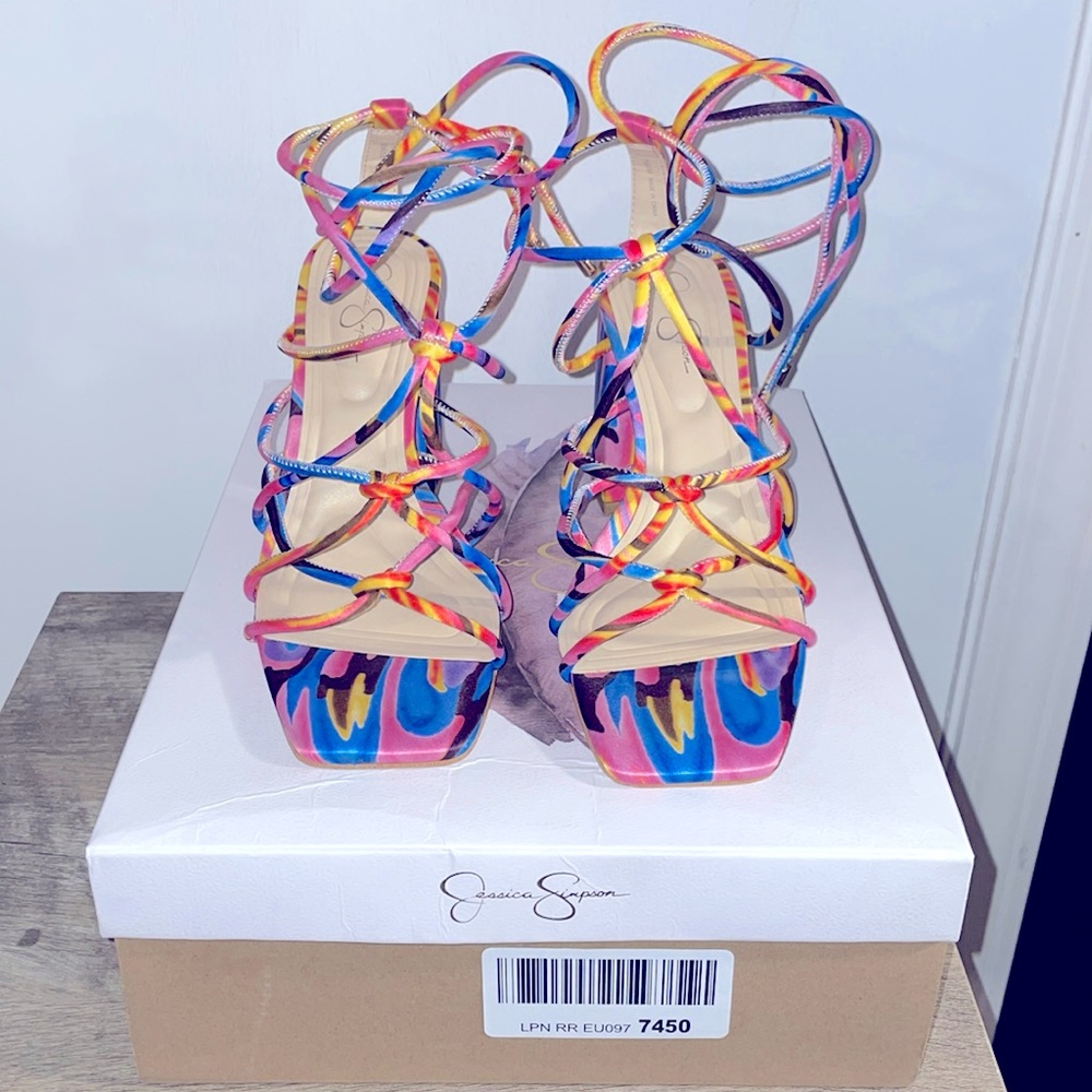 Jessica Simpson Square-toe Heels, size 7.5